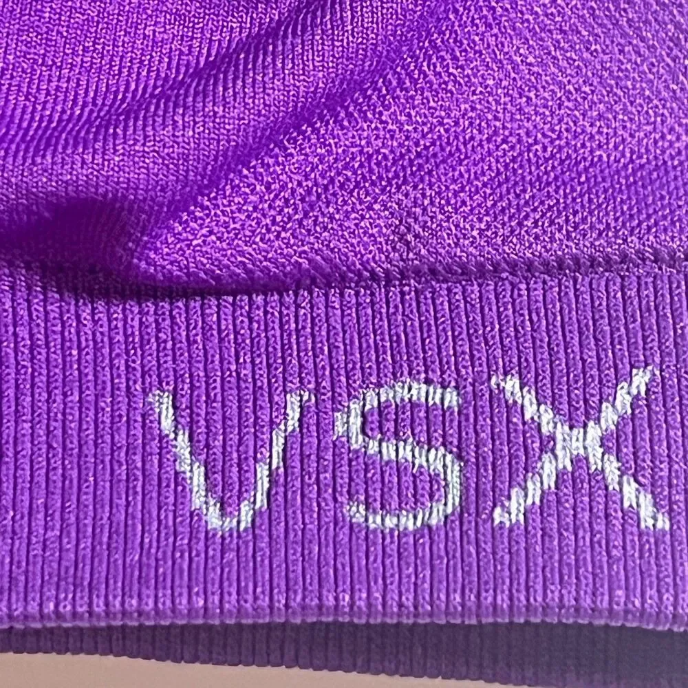 Victoria's Secret VSX Sexy Sport Sports Bra Purple Racerback No Underwire Large
